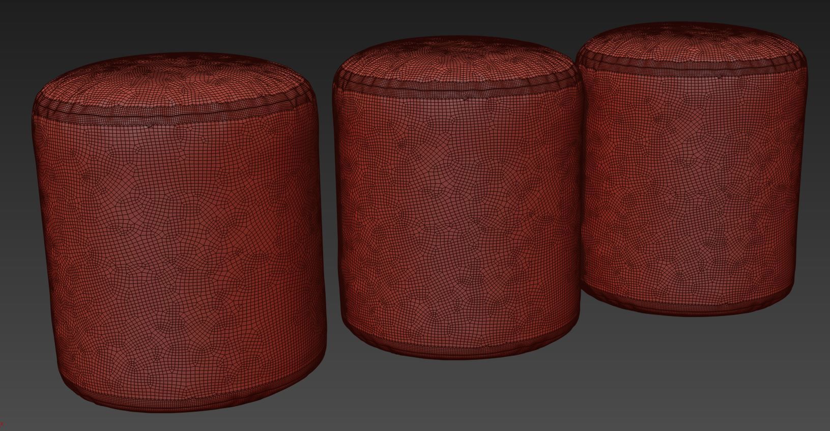 Soft Pouf by Viadurini 3D model_5