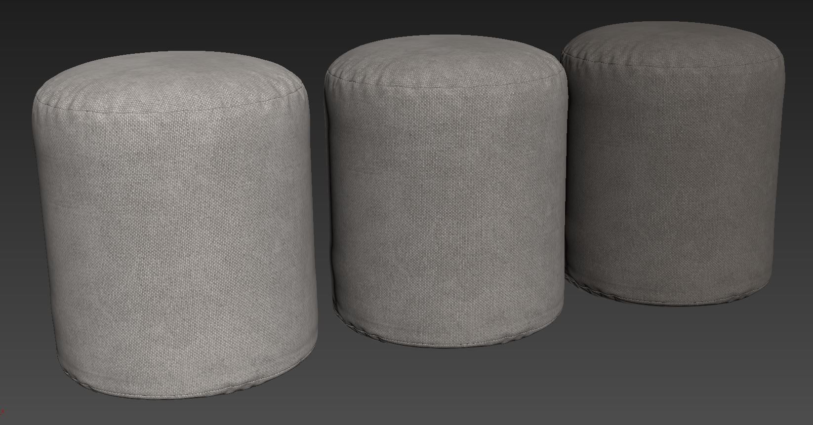 Soft Pouf by Viadurini 3D model_3