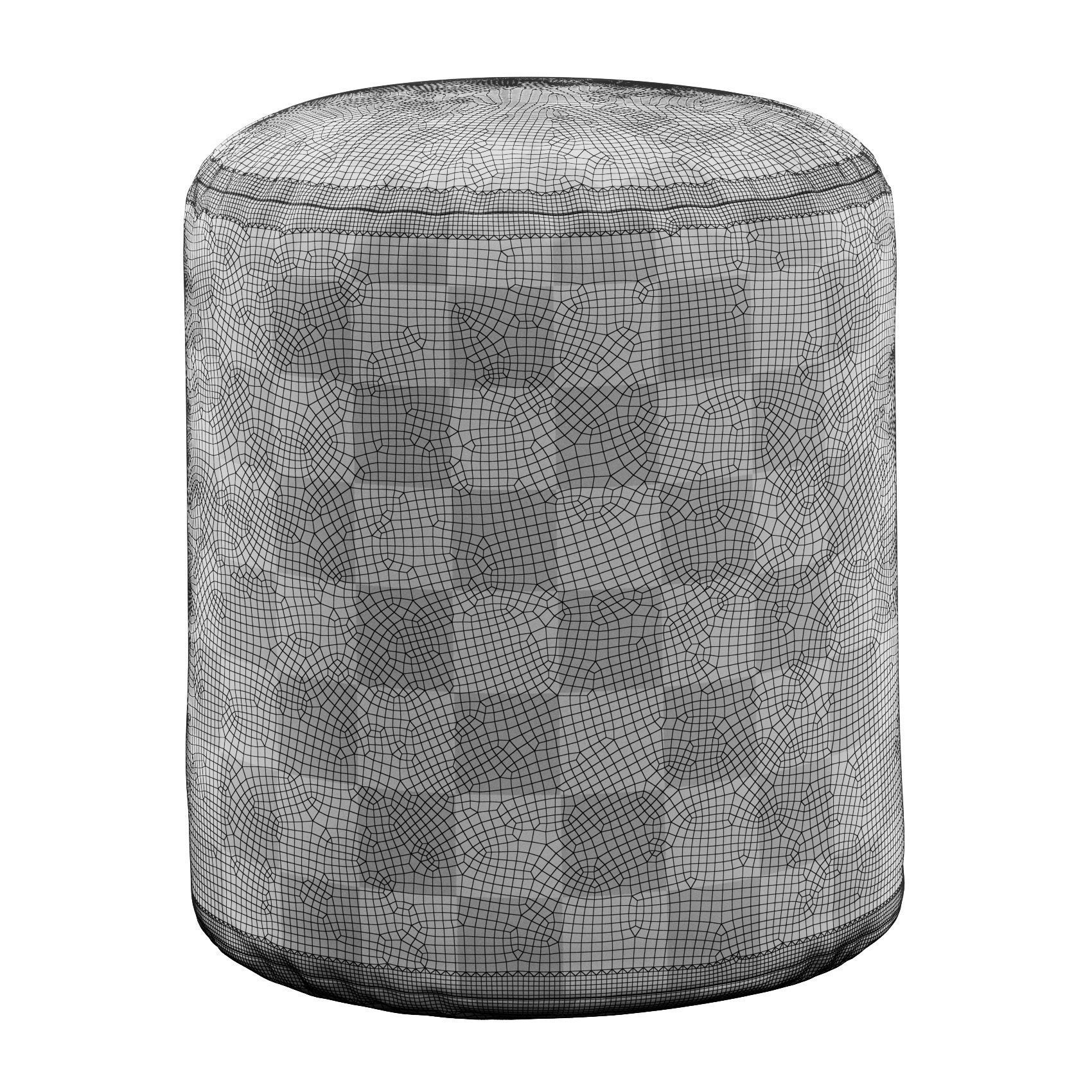 Soft Pouf by Viadurini 3D model_2