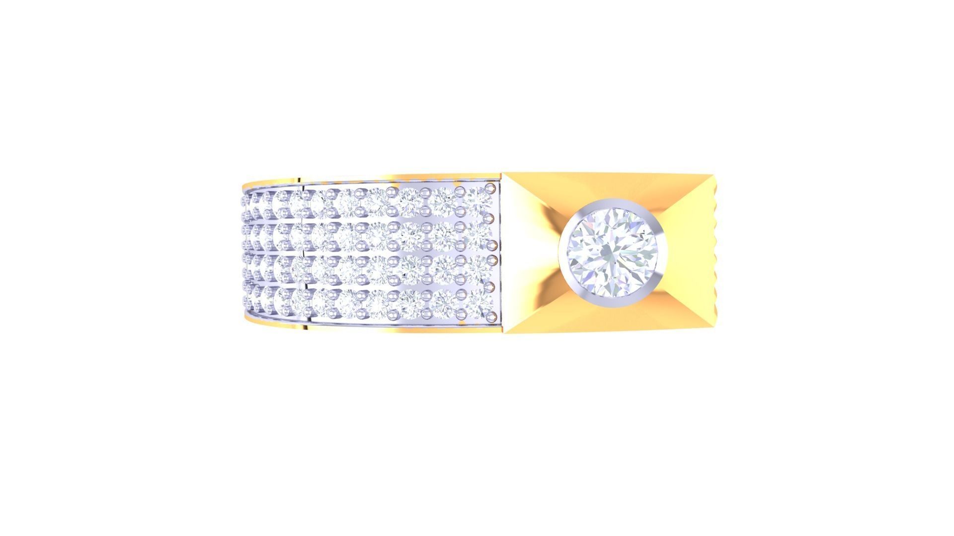 Gents ring - 4 3D print model_2