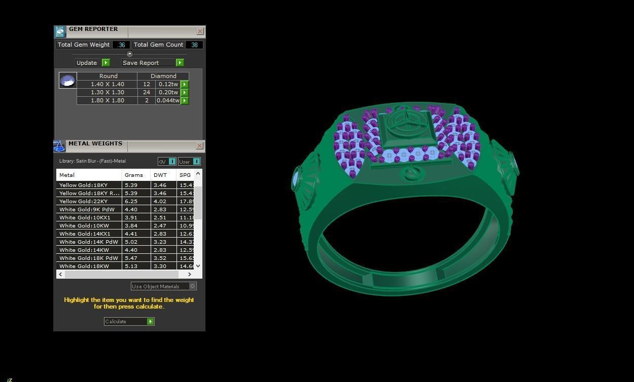 Gents ring - 37 3D print model_1