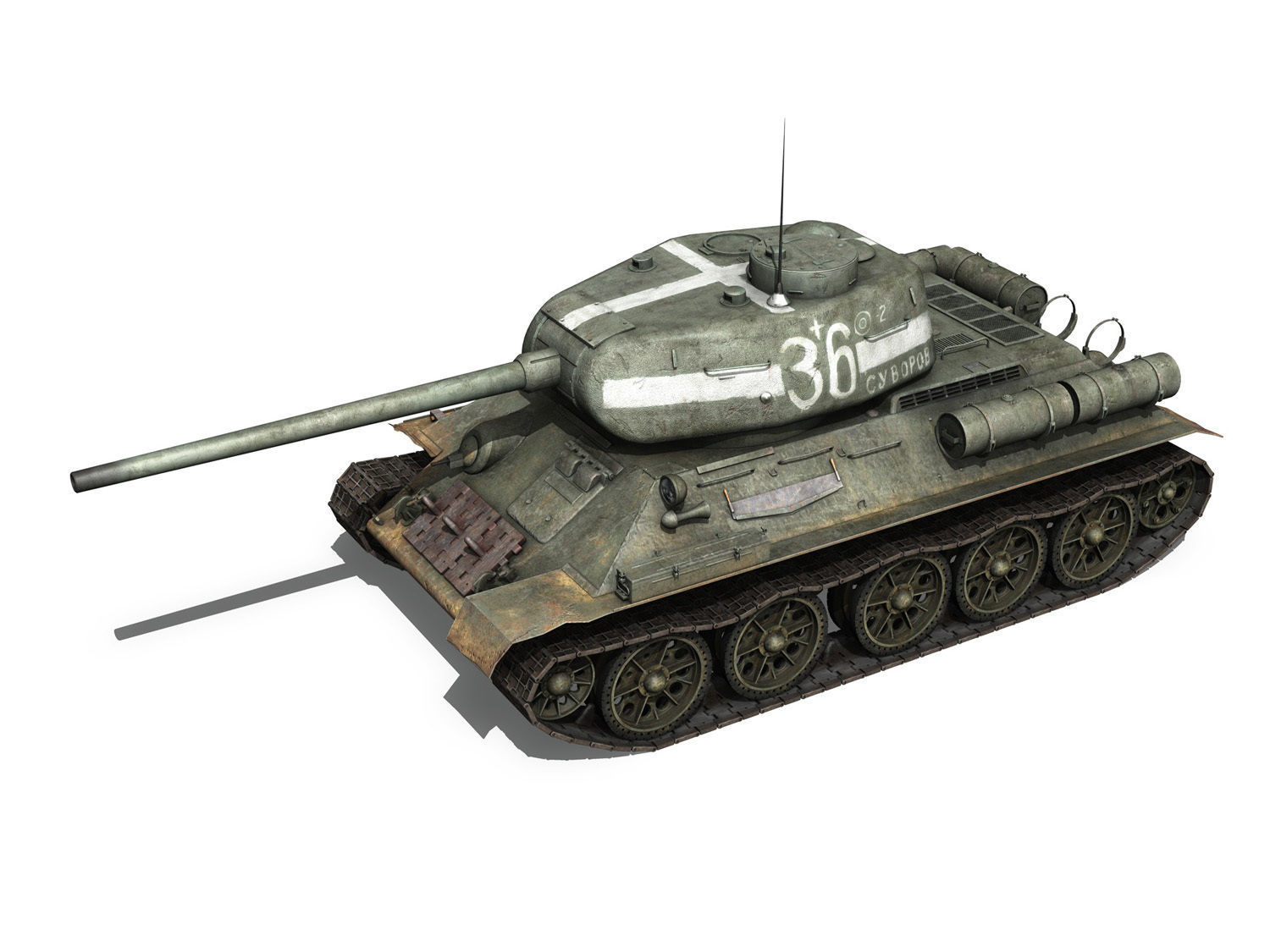 T-34 85 - Soviet medium tank - 36 3D model_2