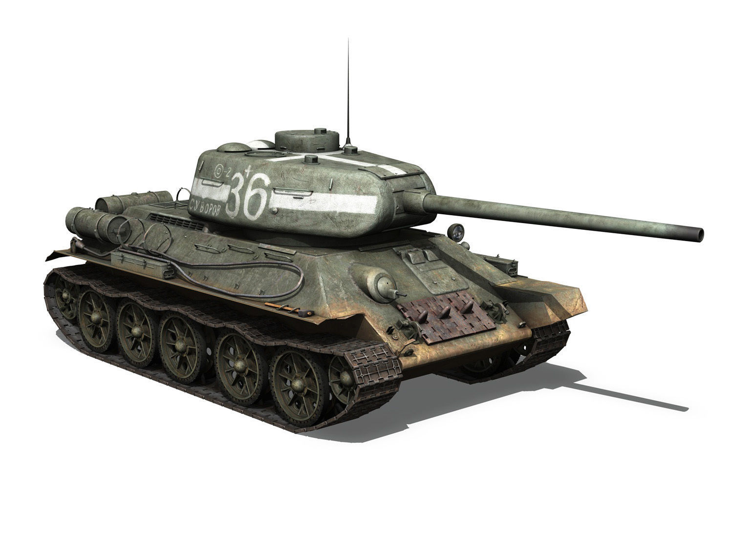 T-34 85 - Soviet medium tank - 36 3D model_7