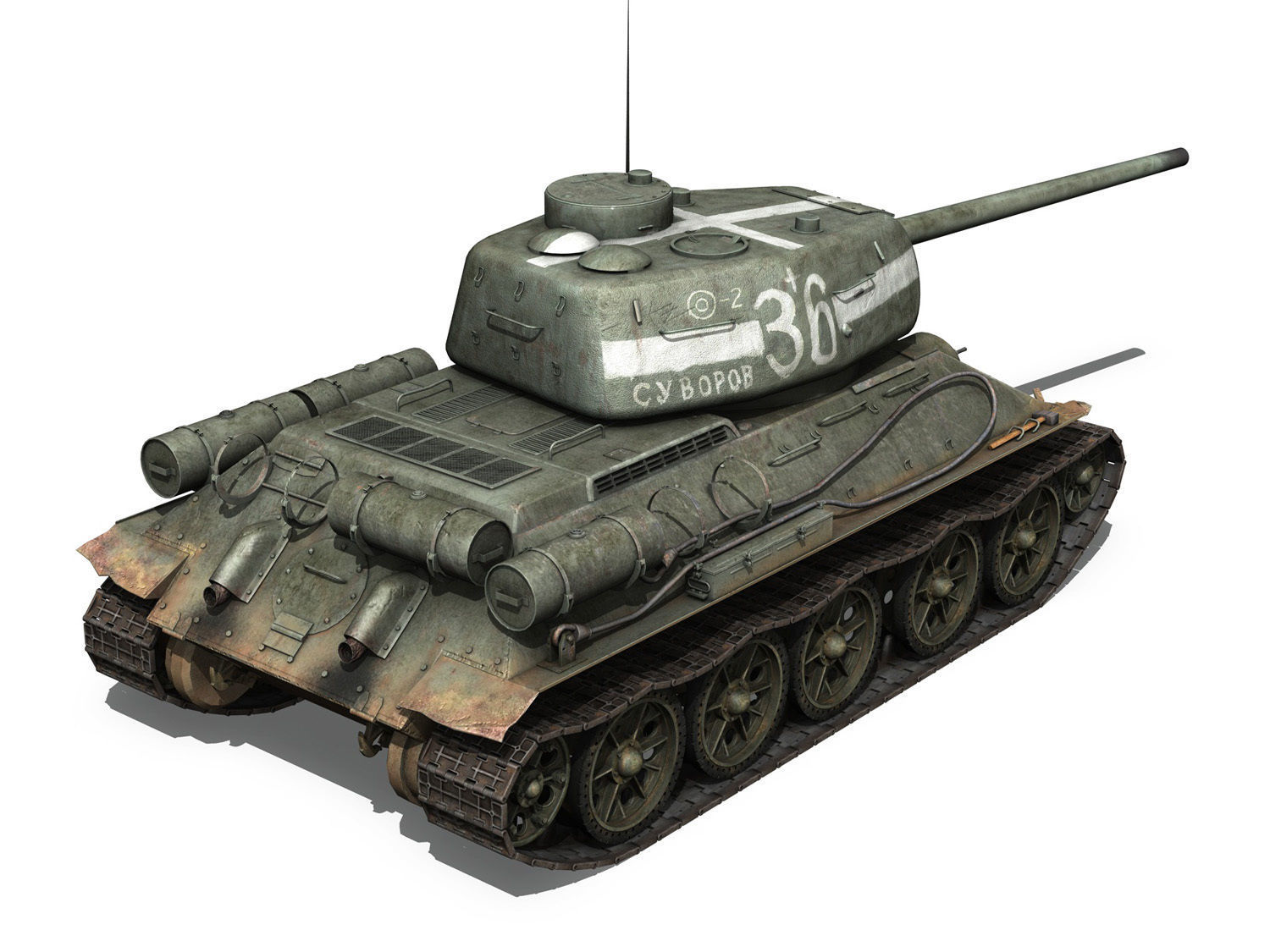 T-34 85 - Soviet medium tank - 36 3D model_5