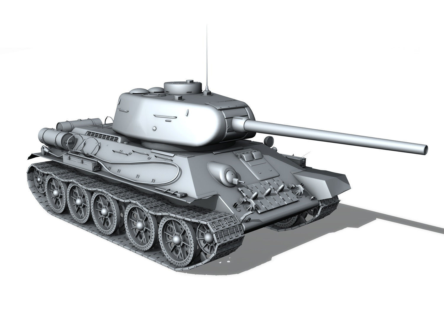 T-34 85 - Soviet medium tank - 36 3D model_9