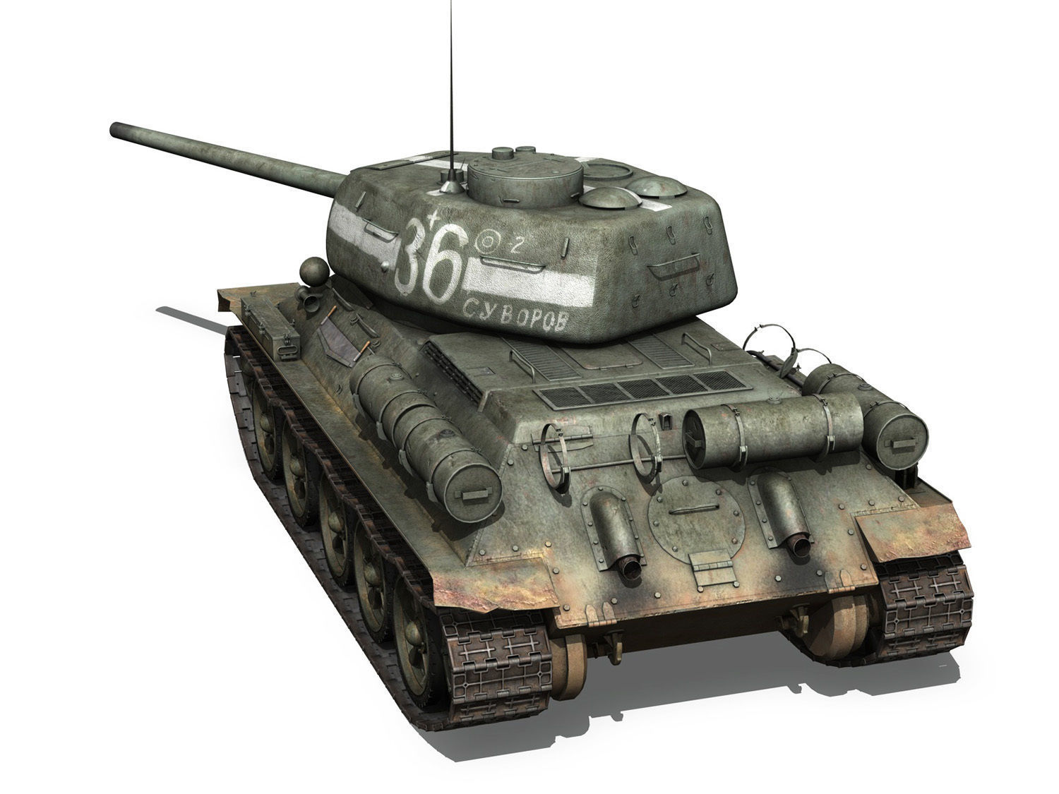 T-34 85 - Soviet medium tank - 36 3D model_4