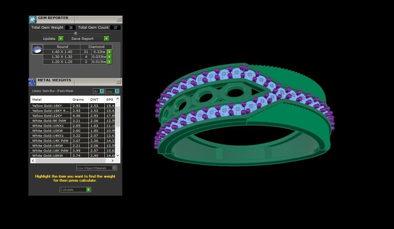 Gents ring - 25 3D print model_1