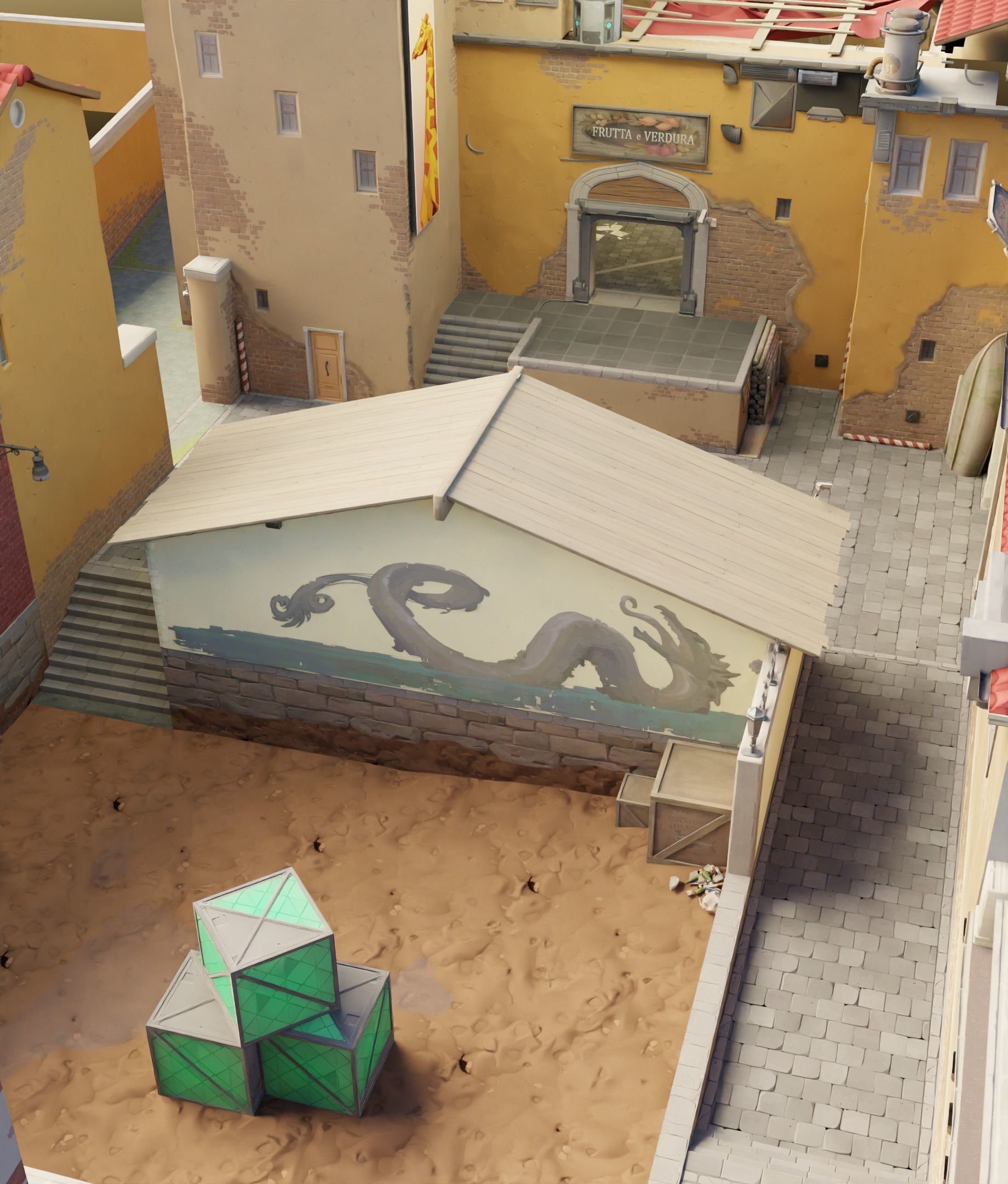 Valorant Ascent B Map Low-poly 3D model_10