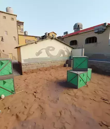 Valorant Ascent B Map Low-poly 3D model