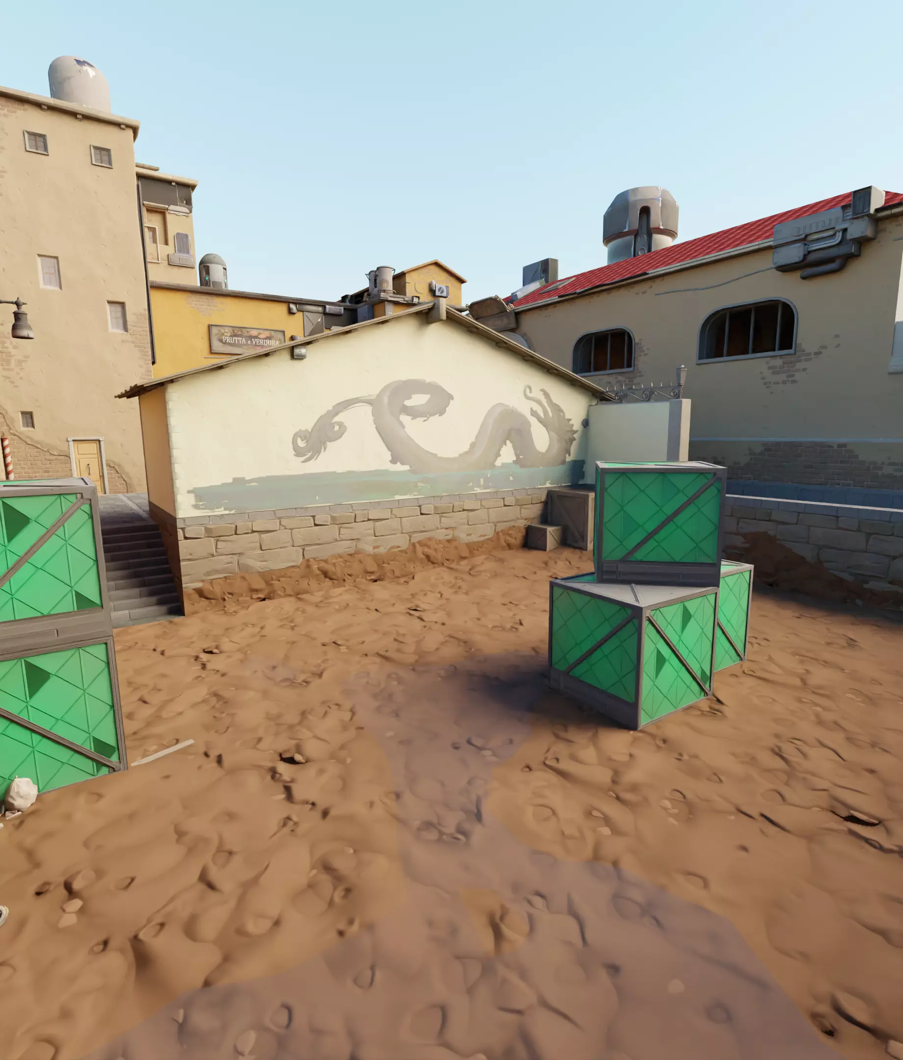 Valorant Ascent B Map Low-poly 3D model_0