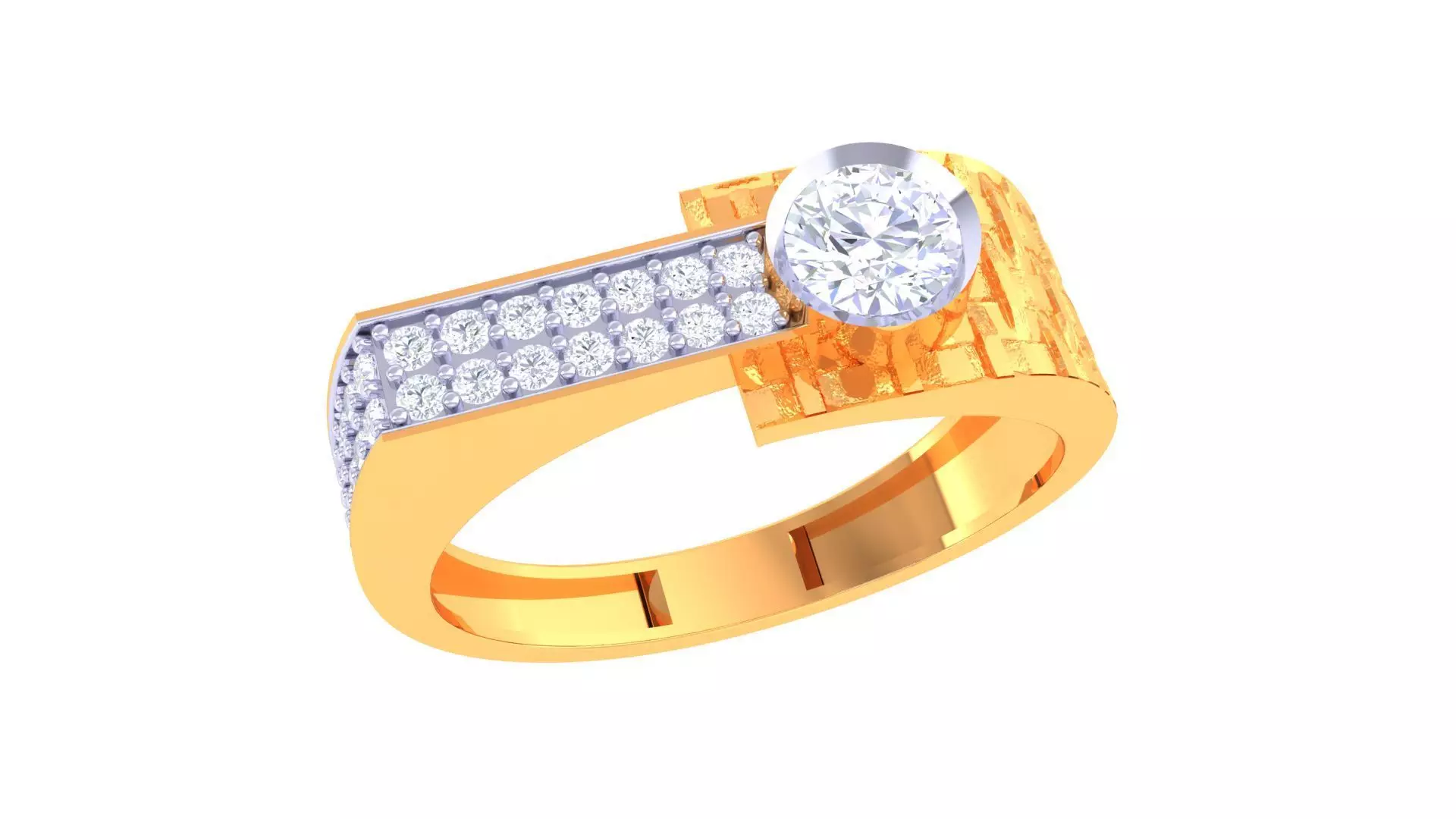 Gents ring - 2 3D print model_0