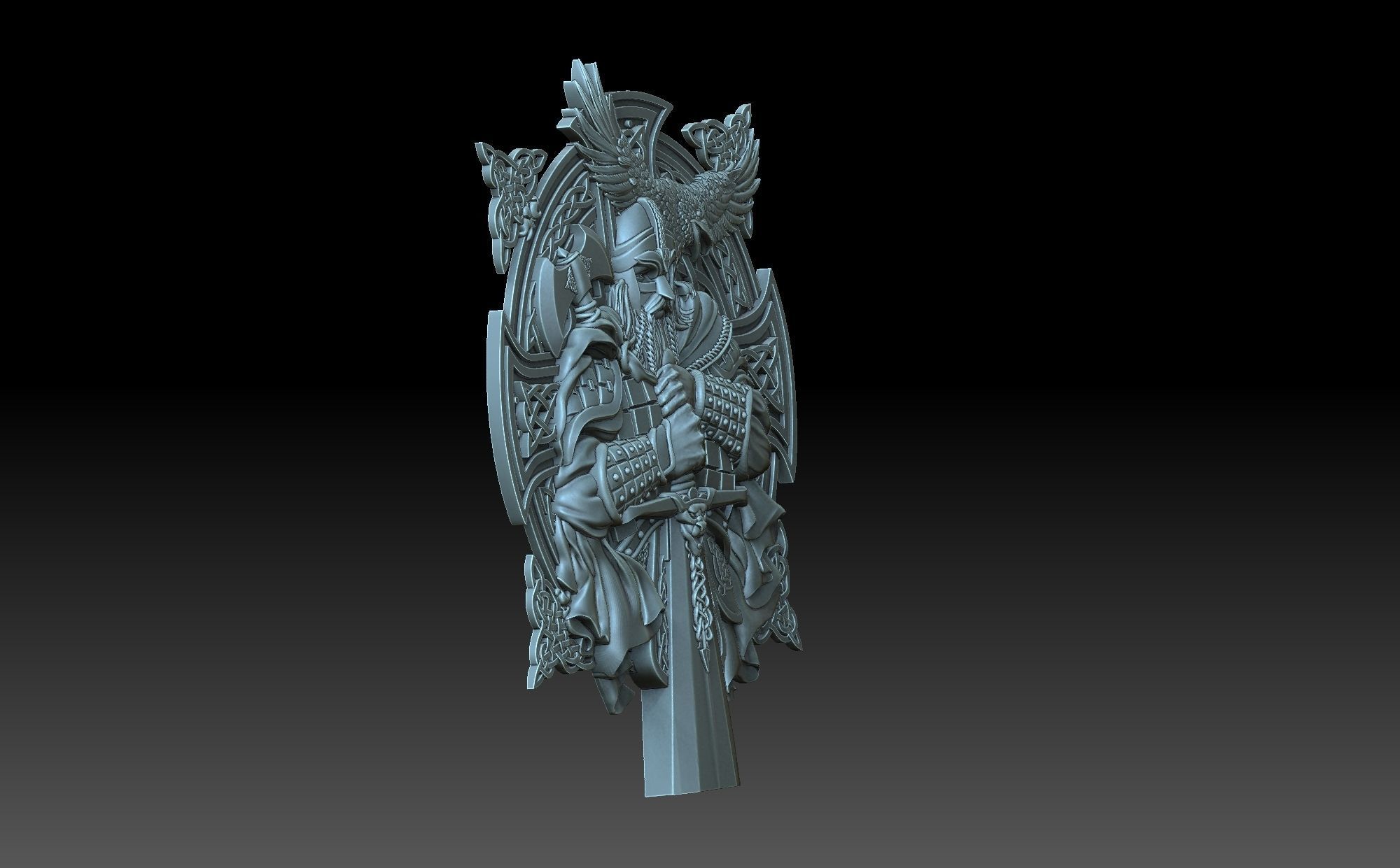 Viking sword 3D print model_5