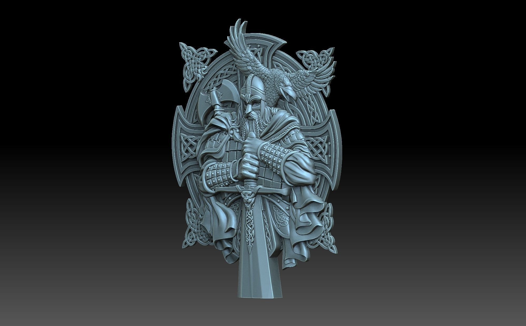 Viking sword 3D print model_1