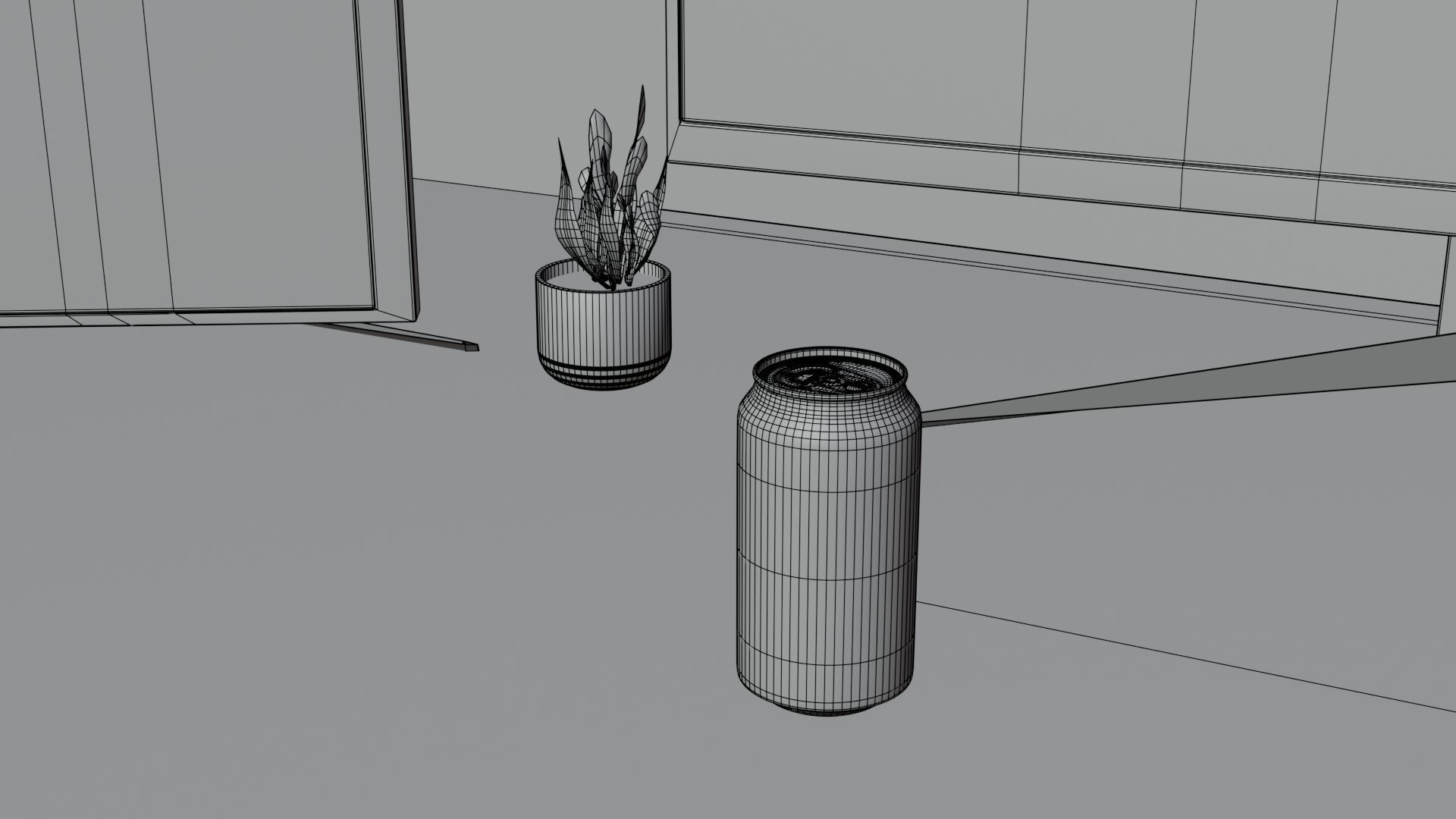 Minimatistic Gaming Desk 3d Model by Nikdox 3D model_18