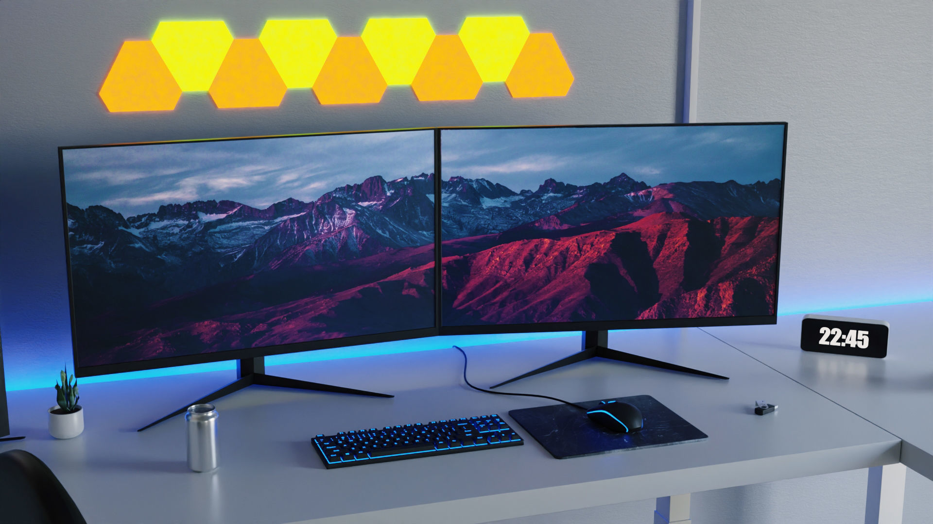 Minimatistic Gaming Desk 3d Model by Nikdox 3D model_4