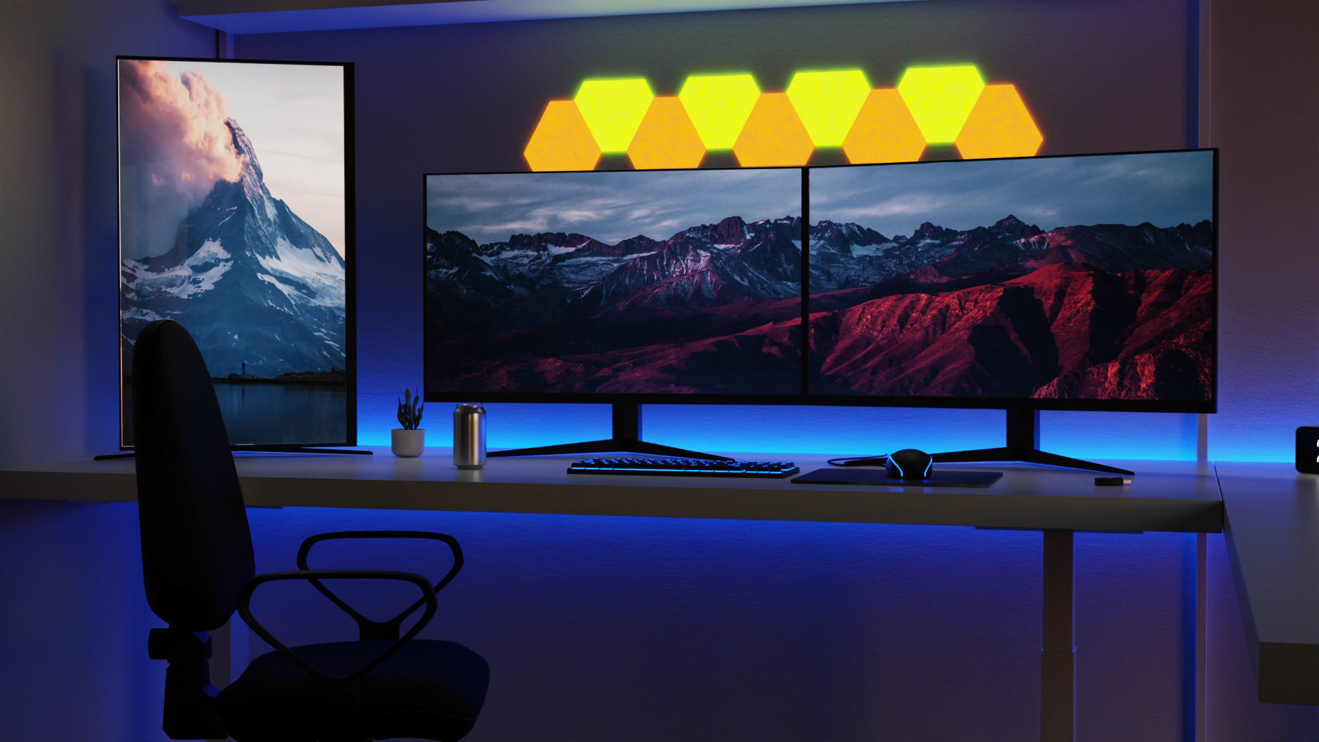 Minimatistic Gaming Desk 3d Model by Nikdox 3D model_6