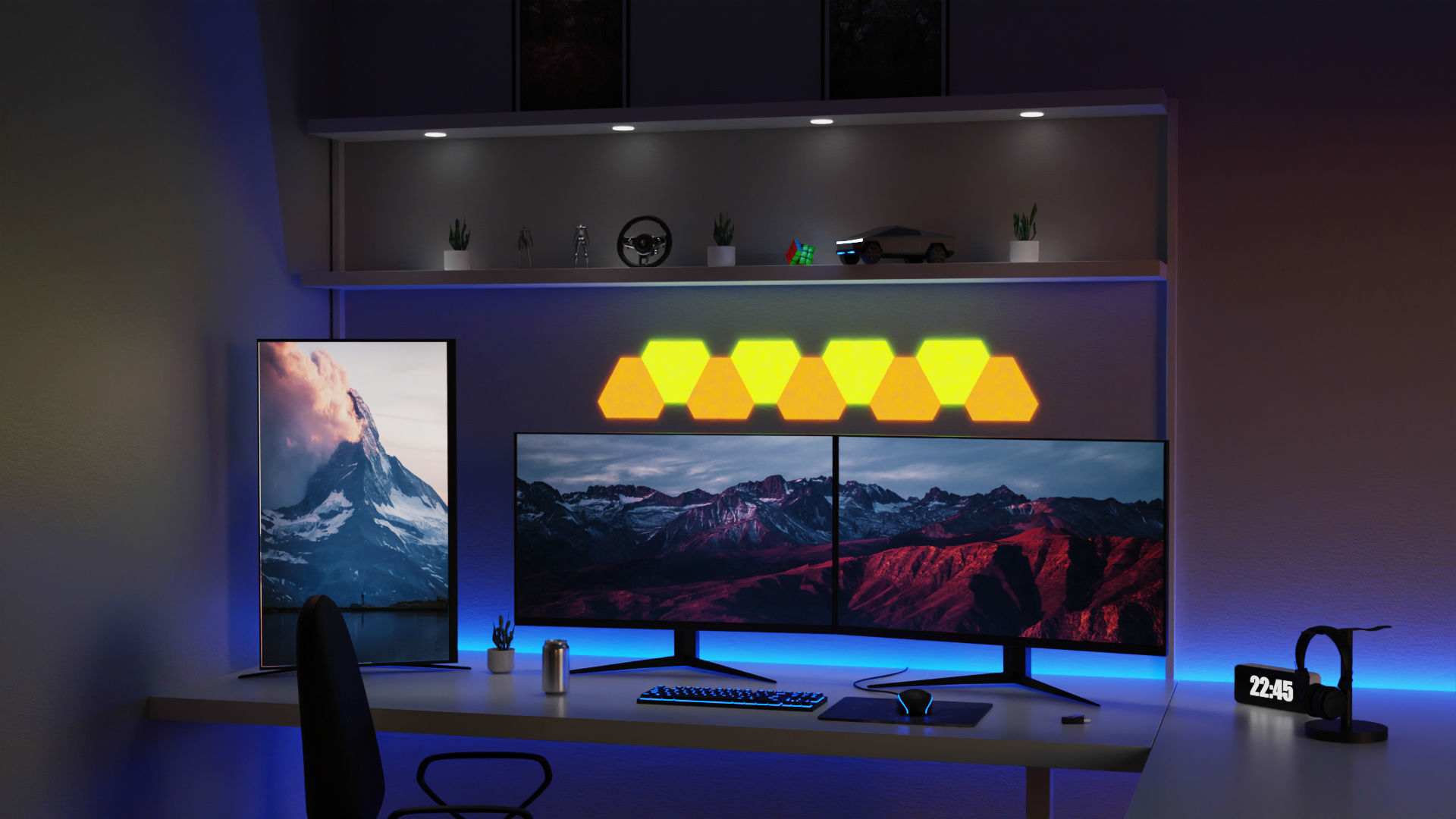 Minimatistic Gaming Desk 3d Model by Nikdox 3D model_8