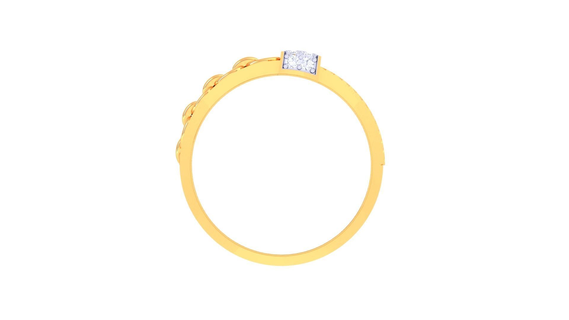 Gents ring - 50 3D print model_4