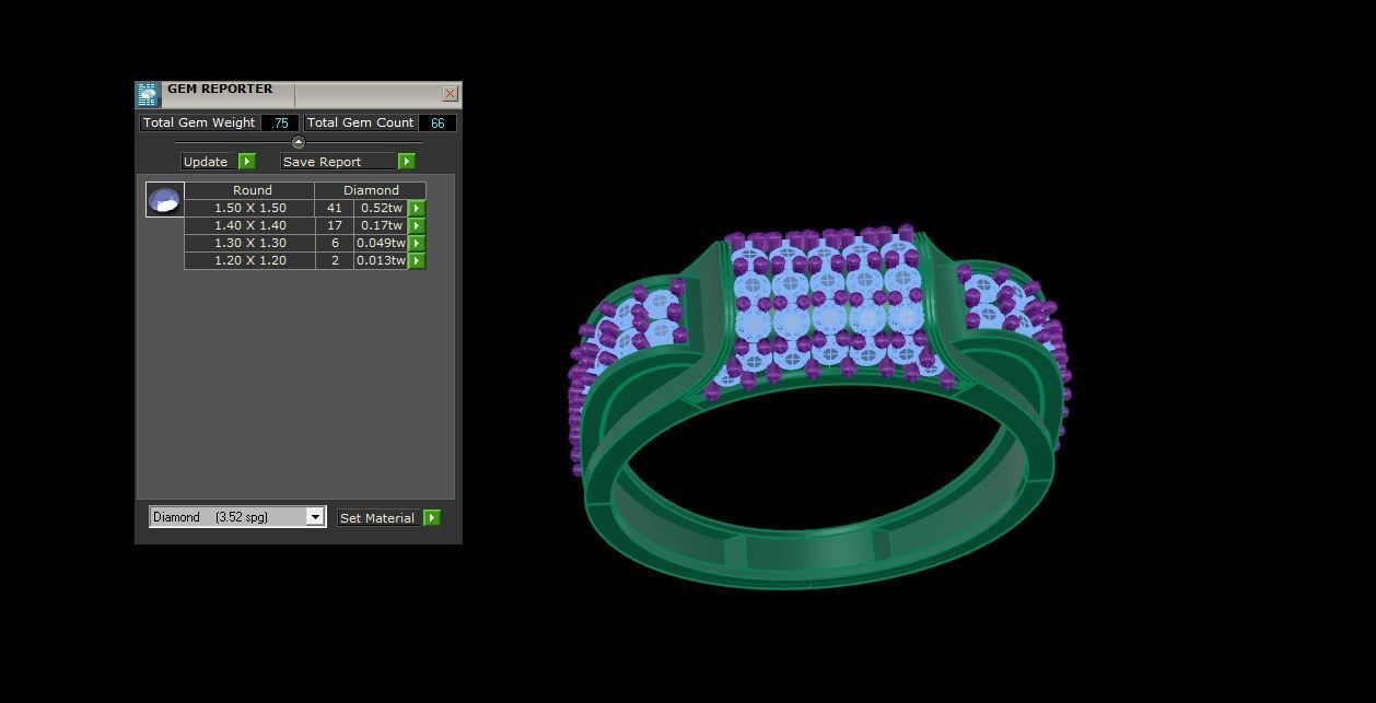 Gents ring - 49 3D print model_1
