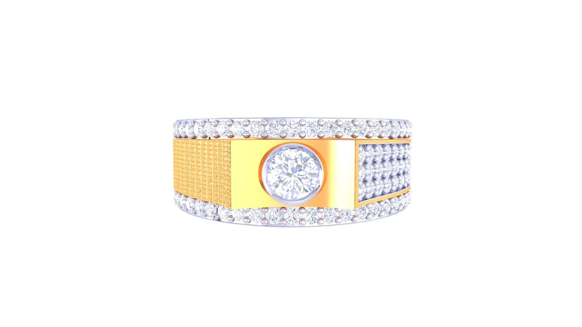 Gents ring - 24 3D print model_3