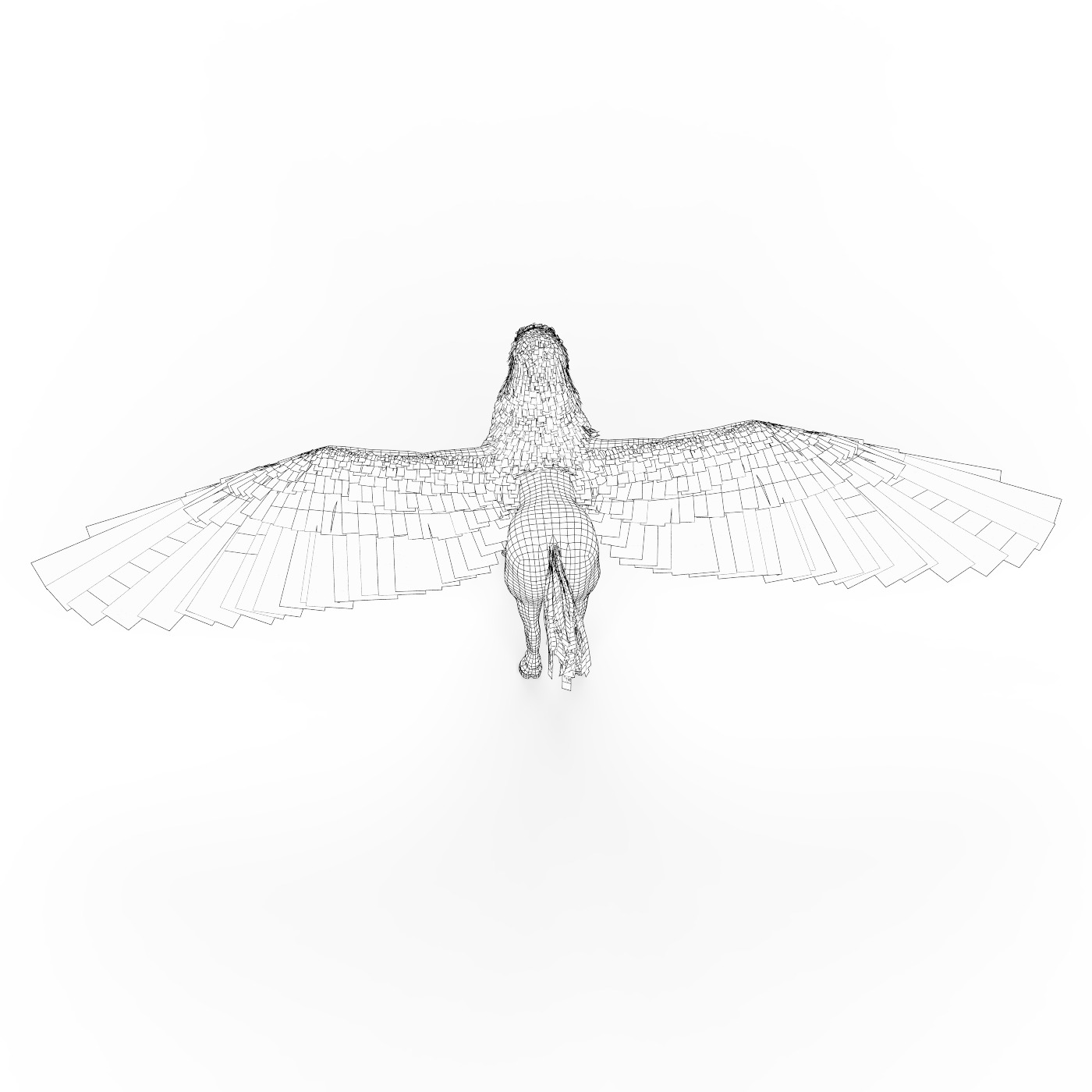 Fantasy Hippogriff  Low-poly 3D model_10