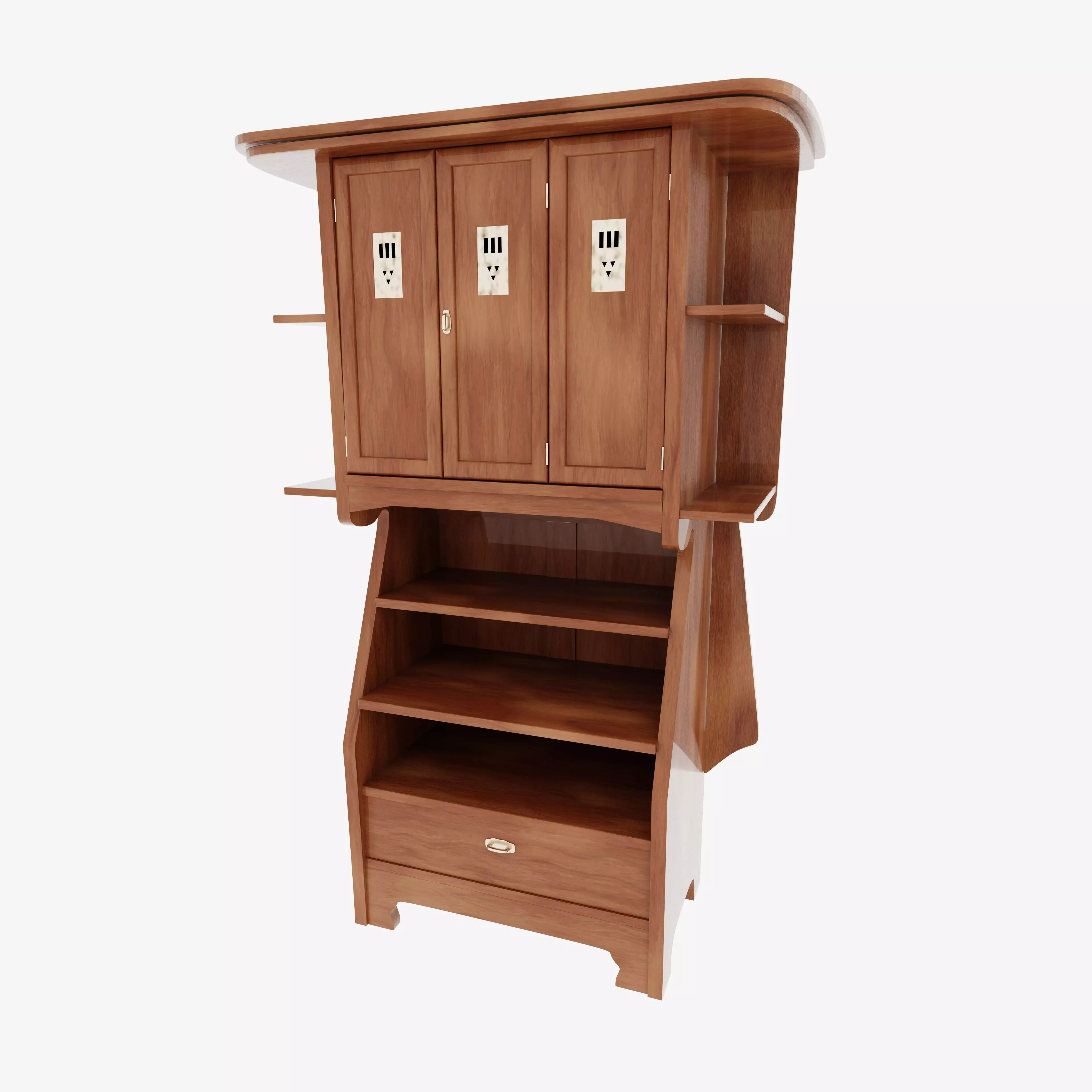 Mackintosh - Arts and Crafts Cabinet 3D model