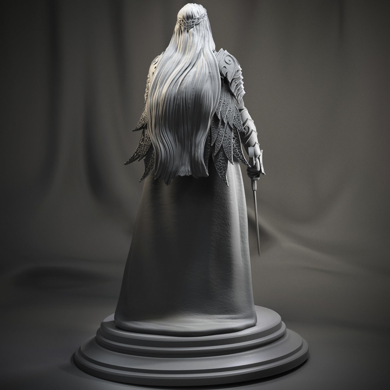 Thranduil 3D Print lord of rings statue 3D print model_3