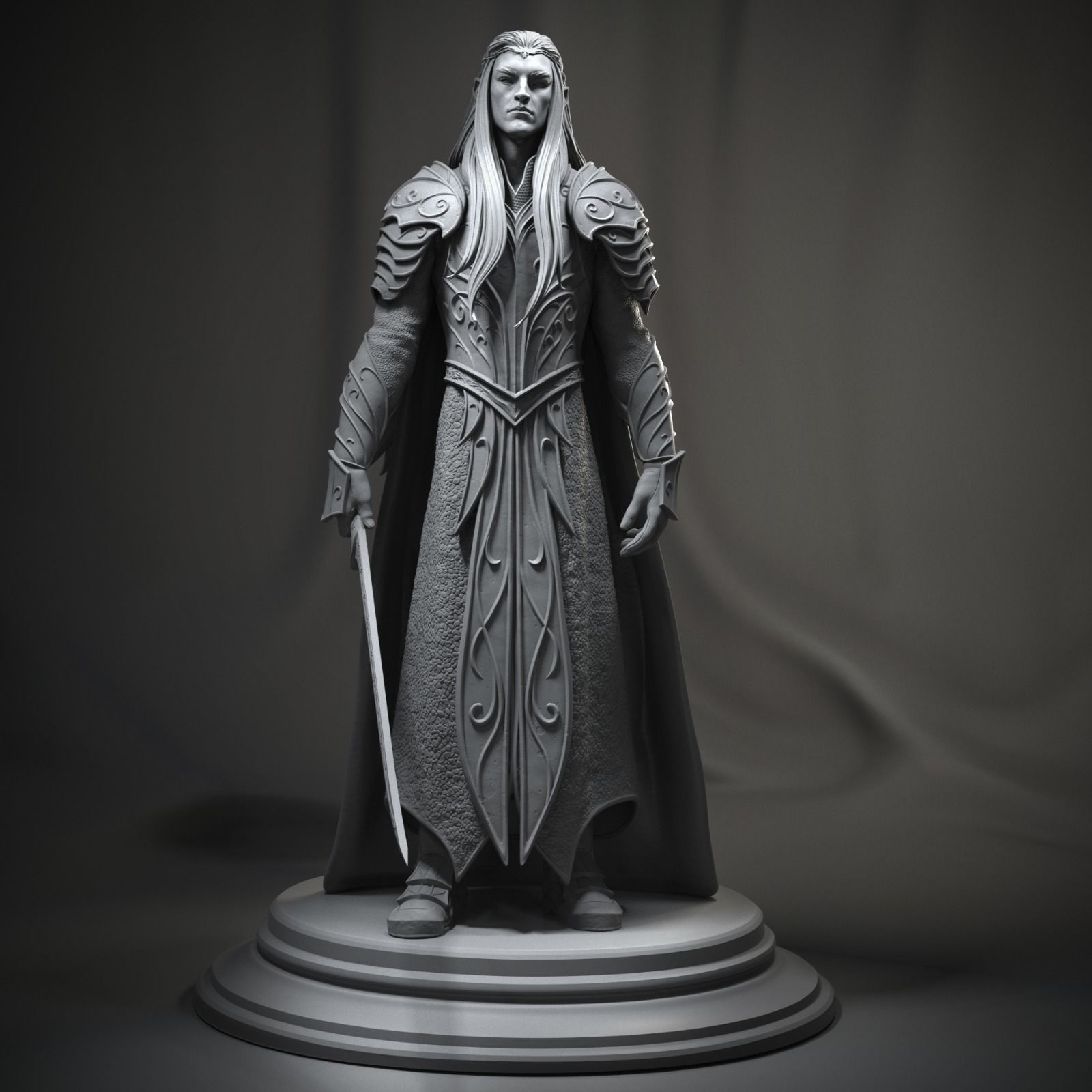 Thranduil 3D Print lord of rings statue 3D print model_1