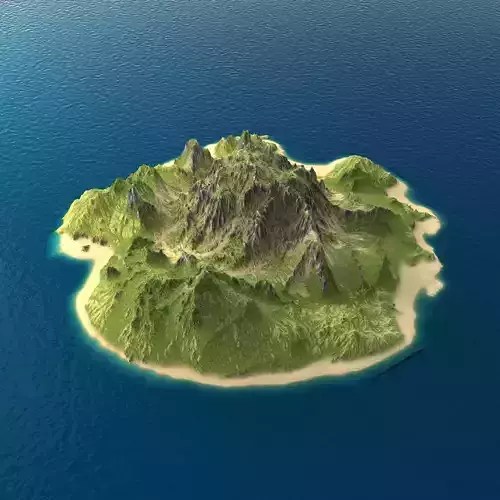 Tropical Island Terrain 5