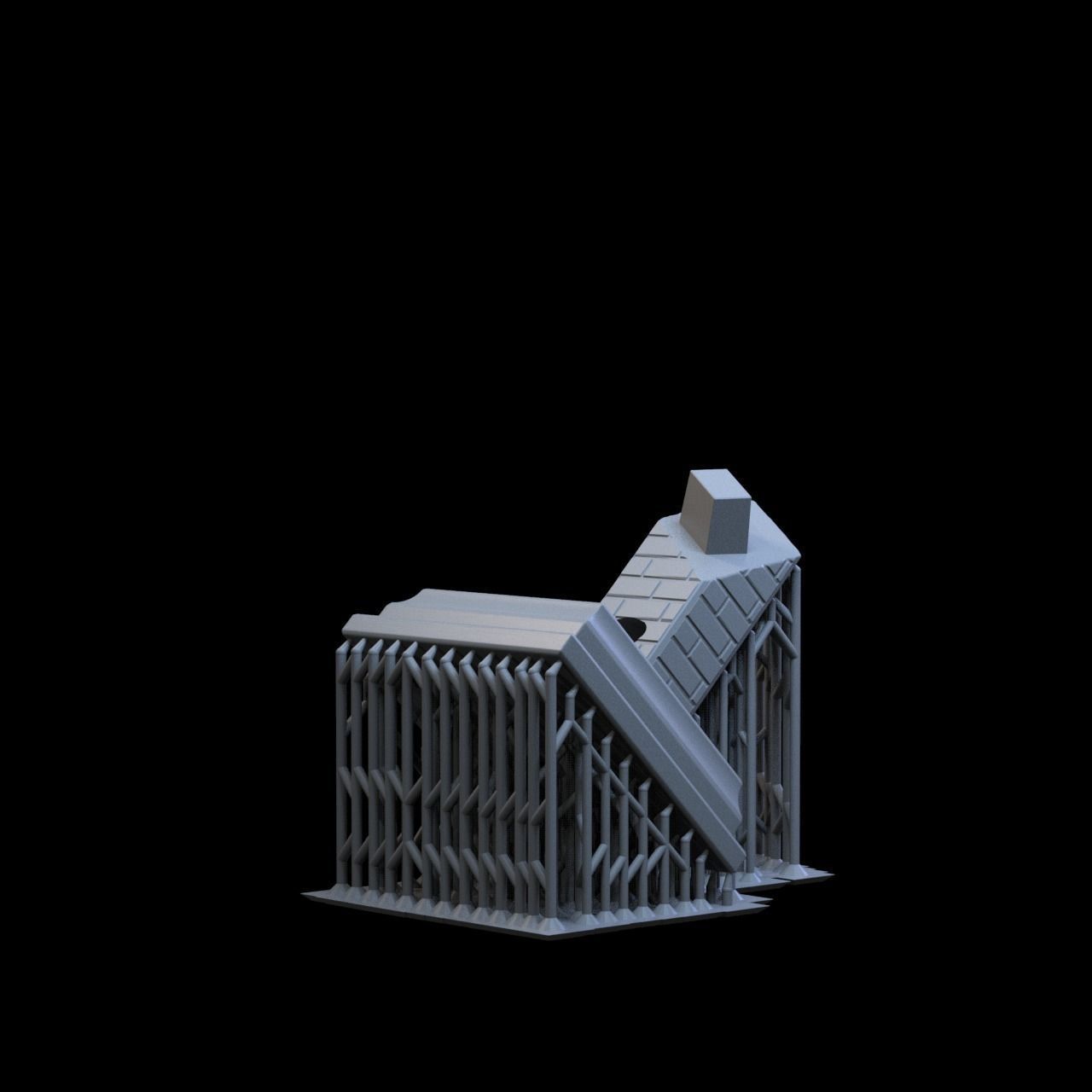 Charlotte STL Bust european woman 3D print model_9