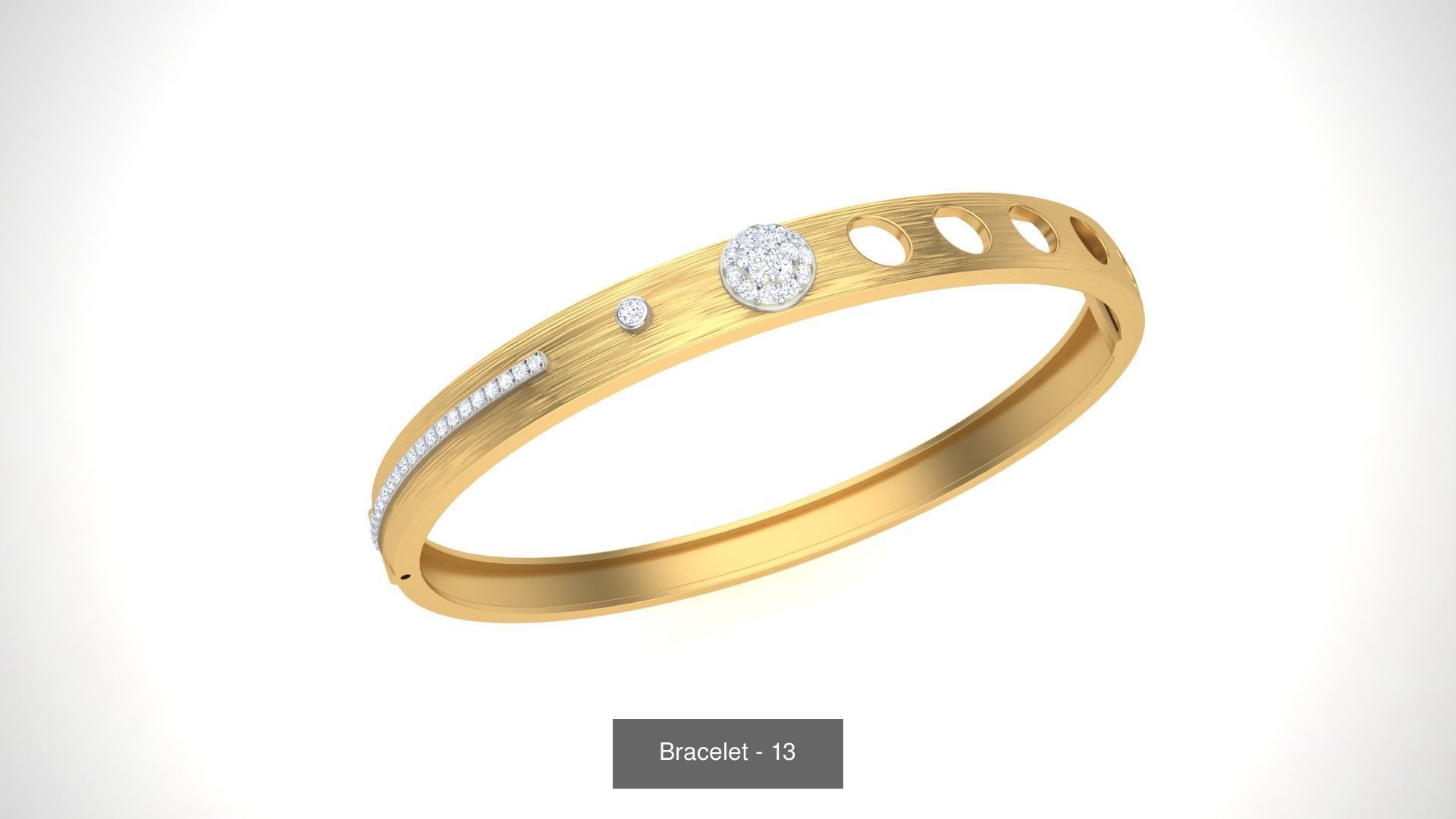 46 Thin Gold Band Format Bracelets Pack 3D Model Collection_47