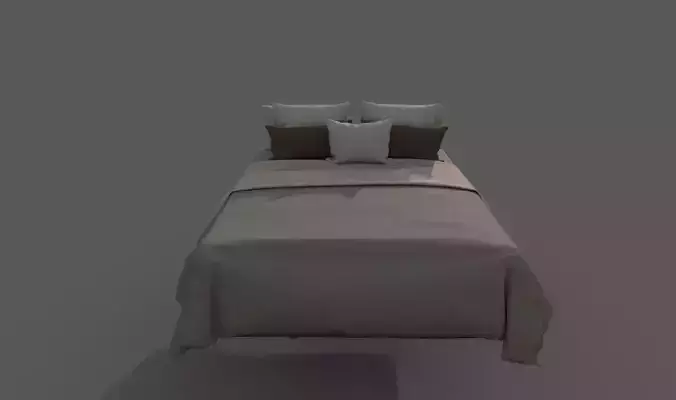 Bed 3d Model With Texture