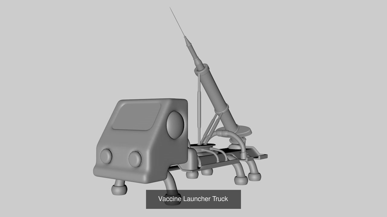 Covid 19 The Awakening 3D Model Collection_8