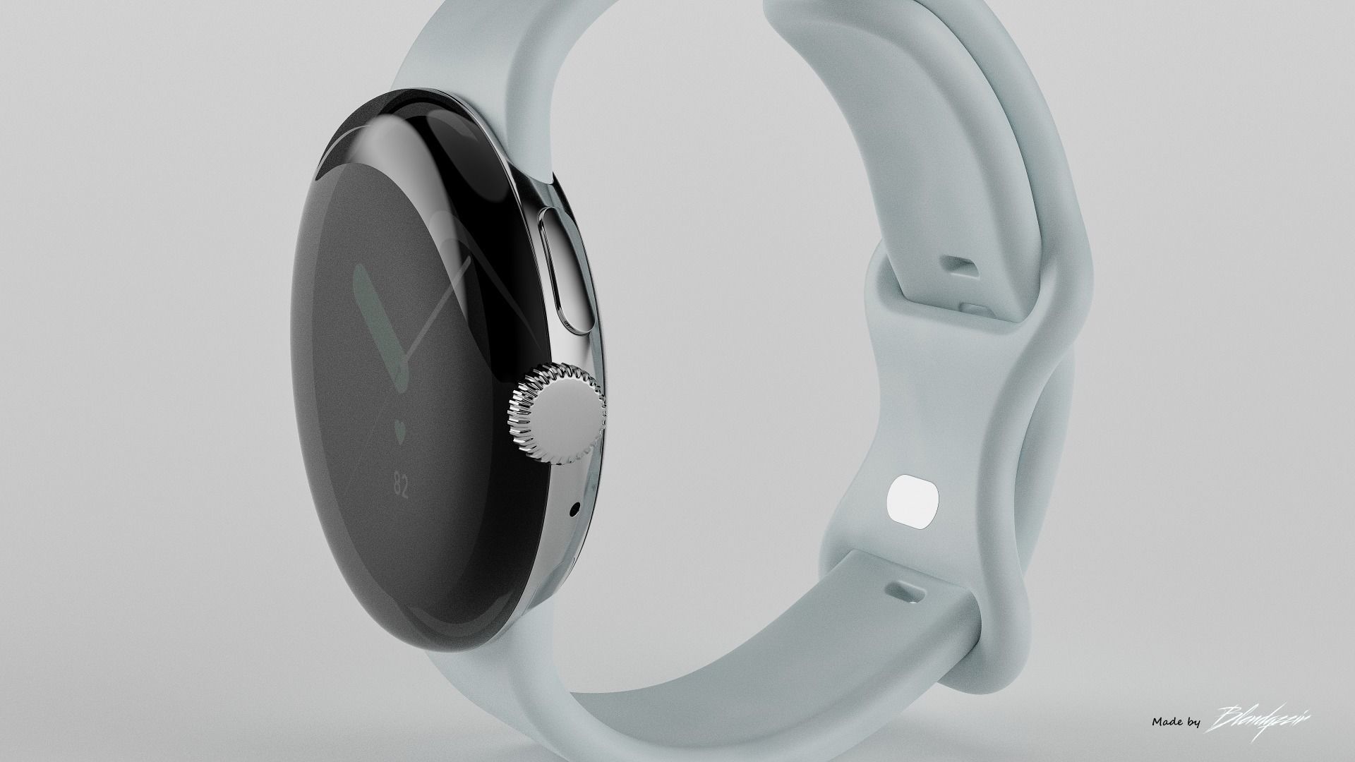 GOOGLE PIXEL WATCH 3D model_4