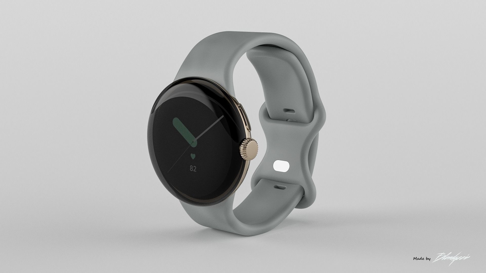 GOOGLE PIXEL WATCH 3D model_1