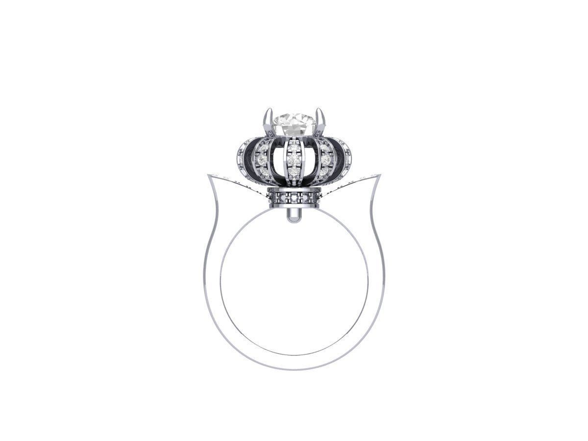 Wedding Ring 3D print model_7