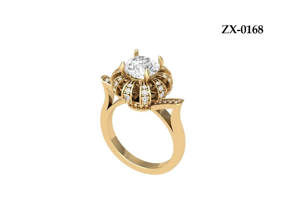 Wedding Ring 3D print model_13