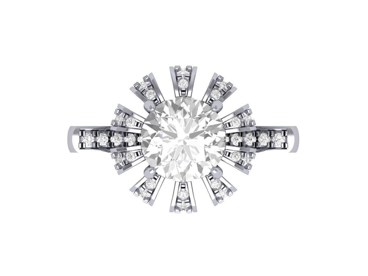 Wedding Ring 3D print model_5