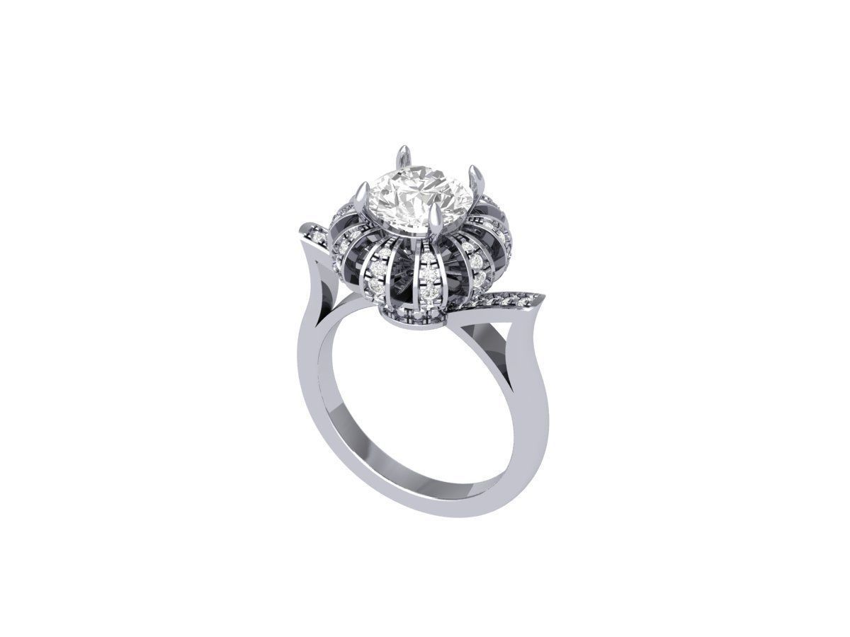 Wedding Ring 3D print model_2