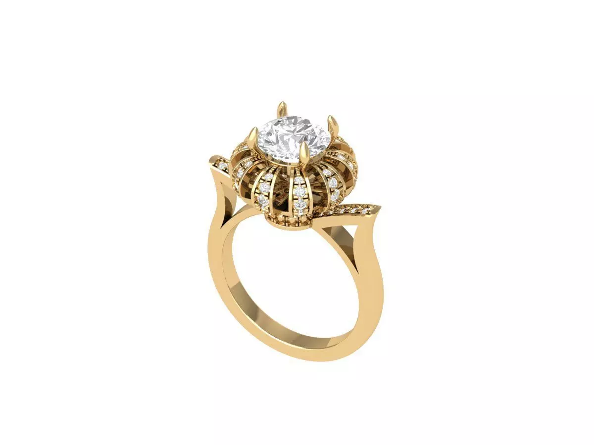 Wedding Ring 3D print model_0