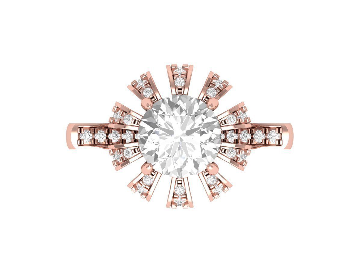 Wedding Ring 3D print model_4