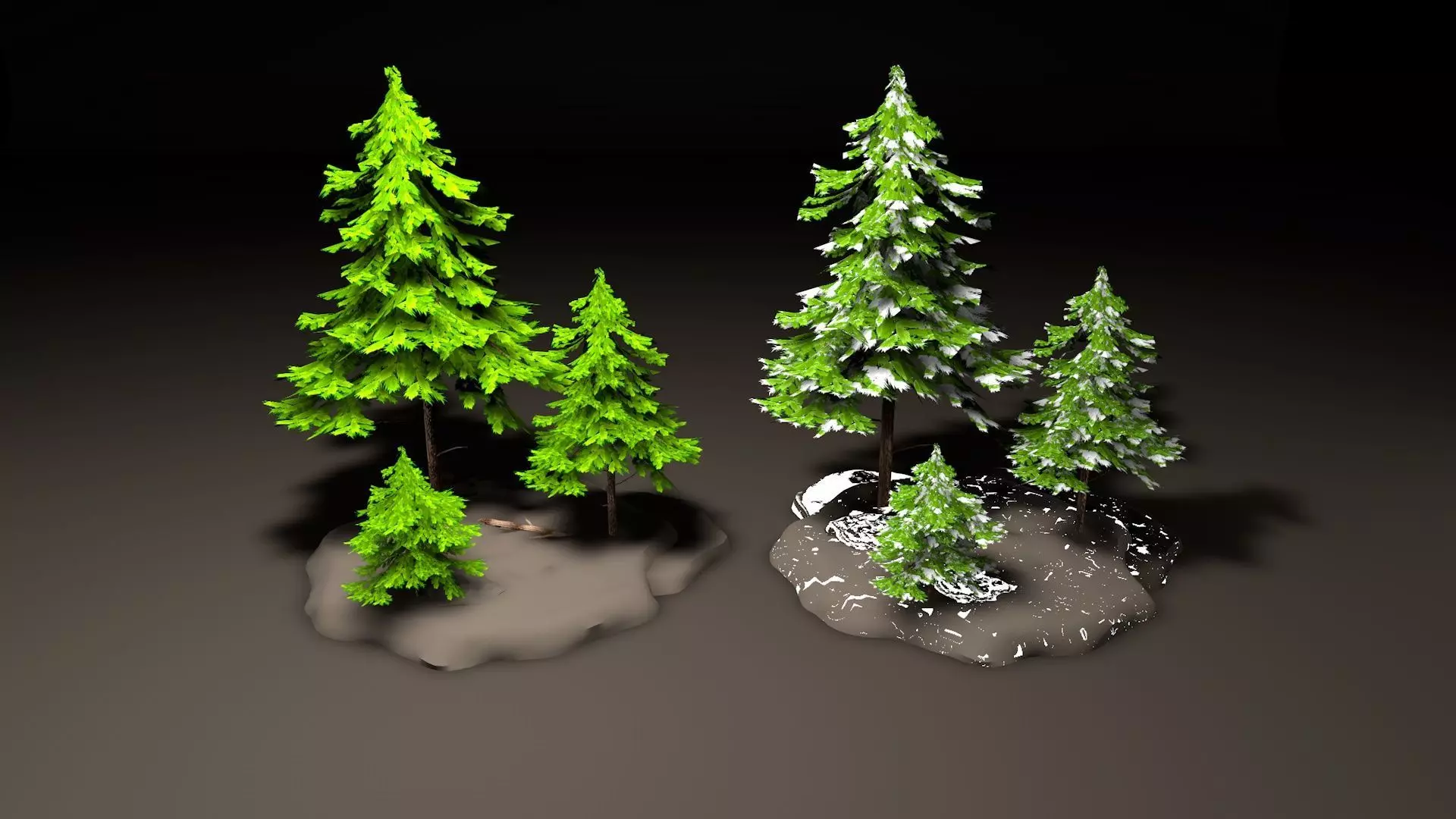 3D model Low Poly Pine Tree VR / AR / low-poly | CGTrader