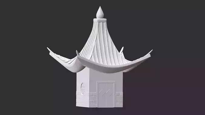 Gohan Grandfather house - Dragon Ball Z 3D print model