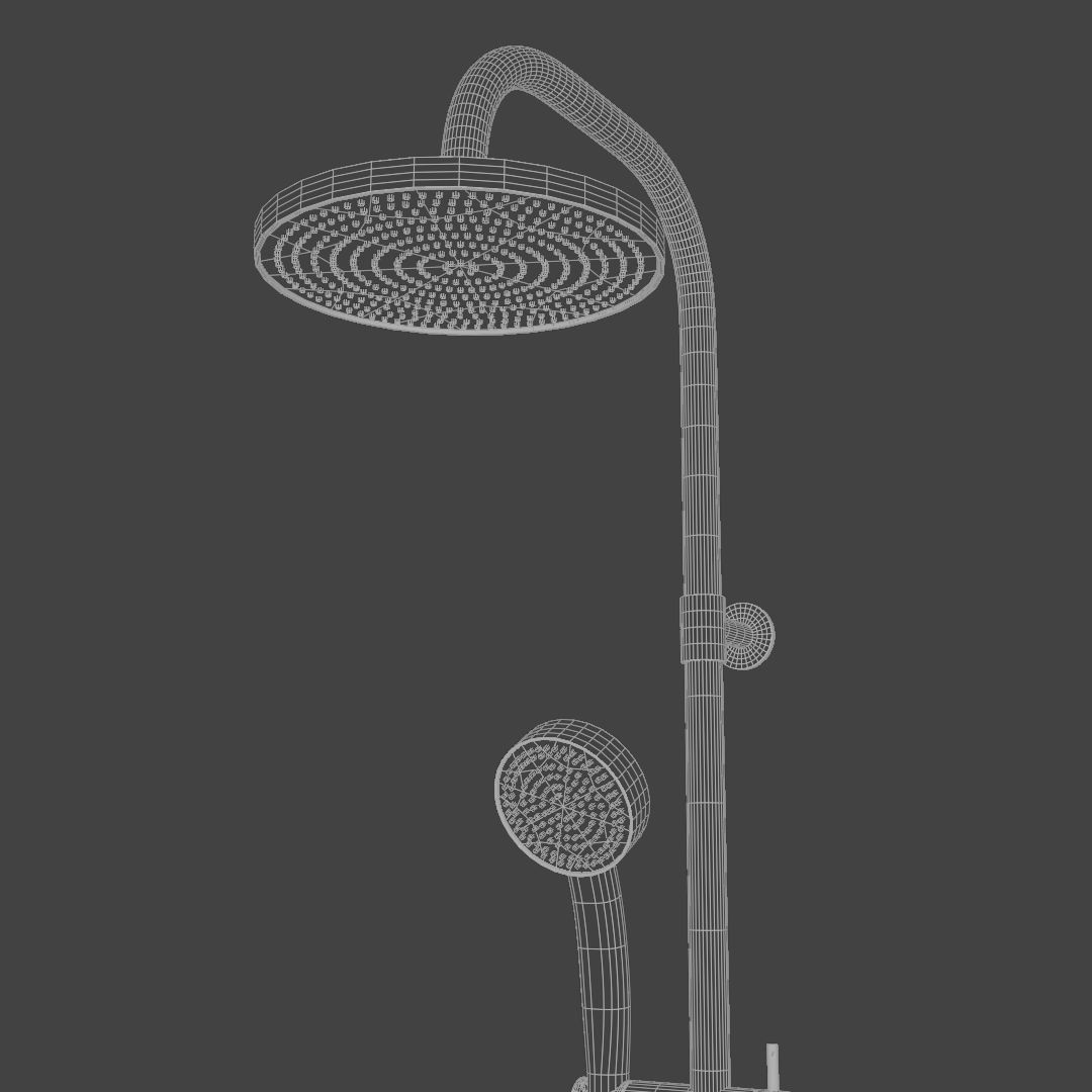 Shower faucet 3D model_8