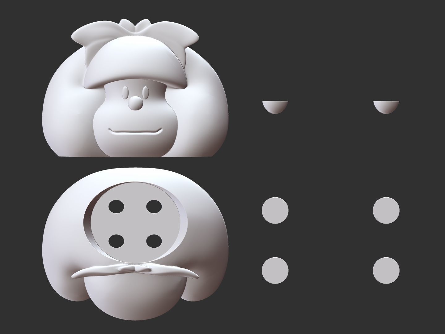 Mafalda Maceta - Mafalda 3D print model_1