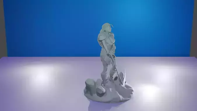 Valhera The Scythe SFW-NSFW 3D print model