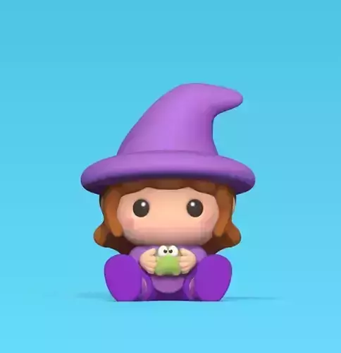 Witch With Frog