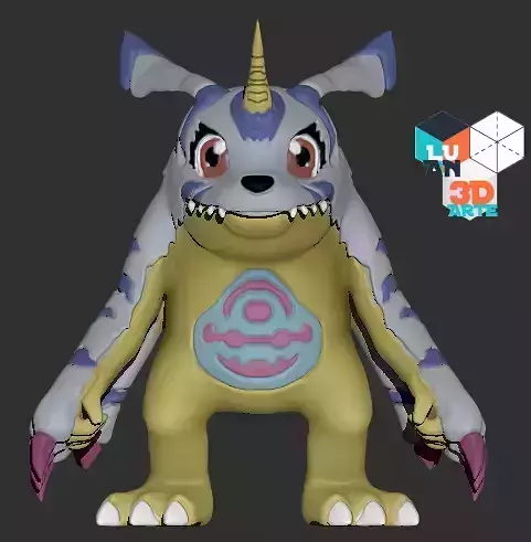 Digimon Gabumon 3D 3D print model