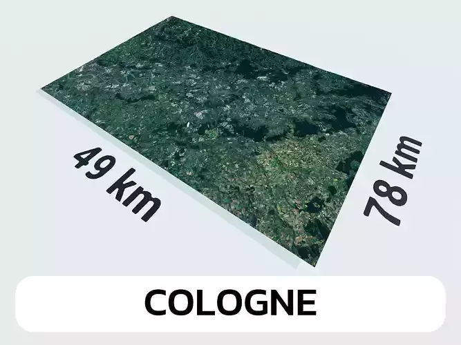Cologne Germany City Landscape 3D Model