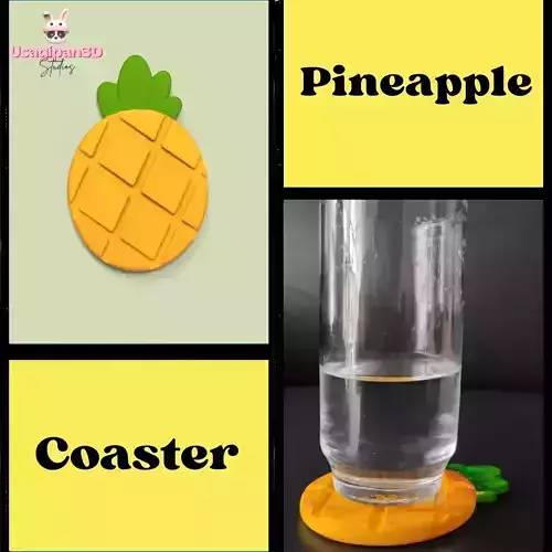 Pineapple Coaster 3D print model